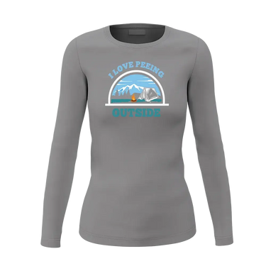 I Love Peeing Outside Women Long Sleeve Shirt